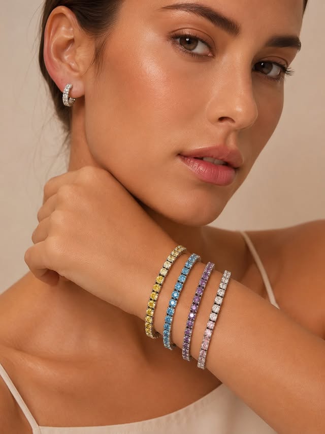 Moissanite-Pulseira